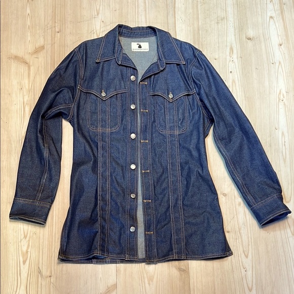 John Bartlett Denim Shirt Jacket - Picture 1 of 10